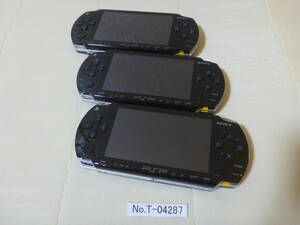 T-04287 / SONY / PlayStationPortable / PSP-1000 / 3 pcs. set / game reading included * start-up 0 / reset ending / 60 size shipping / junk treatment 