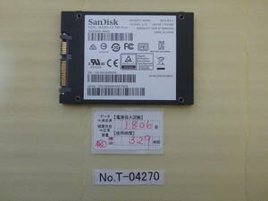  control number T-04270 / SSD / SanDisk / 2.5 -inch / SATA / 480GB /.. packet shipping / data erasure ending / junk treatment 