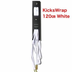 KicksWrap Easy Shoelaces 白 120㎝ kicks wrap キックスラップ