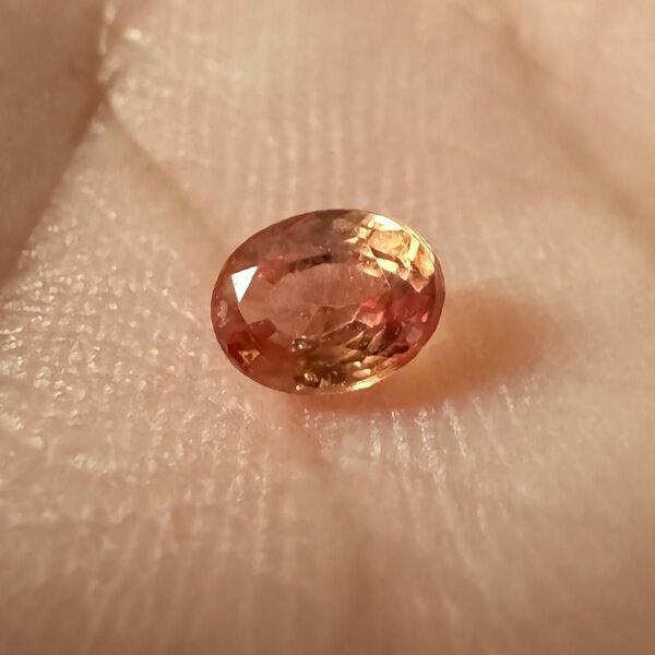 天然オレンジサファイア 0.356ct