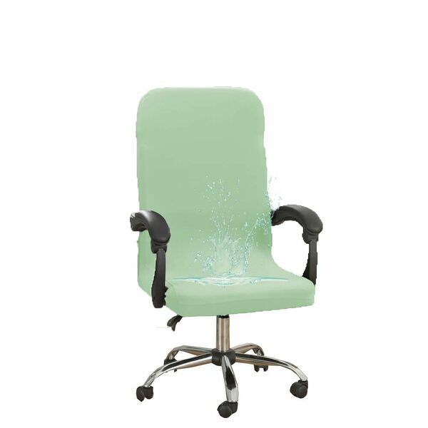 【数量限定】オフィス椅子カバー、撥水チェアカバーオフィス用 事務椅子、 回転式 椅子用 オフィス 、一体式 ファスナー付き伸縮素材