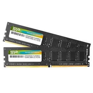 【在庫セール】288Pin (16GB) 1.2V 2枚 x 8GB CL19 PC4-21300 2666 DDR4 SP016