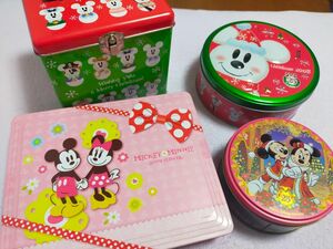 ディズニー Disney ミッキー ミニー 小物入れ ケース 箱 BOX 空き缶 お菓子入れ インテリア グッズ コレクション