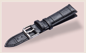 牛革 高級革 腕時計用 時計ベルト 時計用バンド Watch Band Watchband ★ファッション ★ブラック18mm