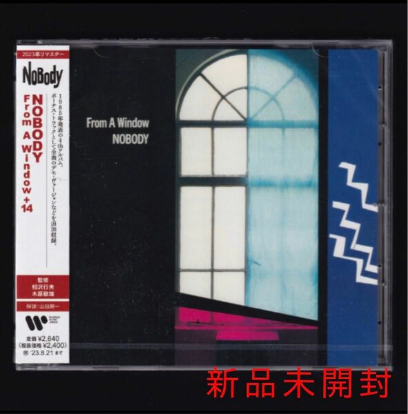 送料無料【新品】NOBODY From A Window (+14)/CD/ノーバディ