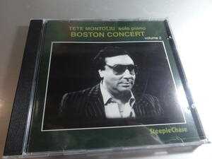 TETE MONTOLIU　　 テテ・モントリュー　　SOLO PIANO BOSTON CONCRT Steeple Chase 盤