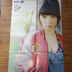 DK371 島崎遥香（AKB48）◆ポスター 両面 雑誌付録 水着 ビキニ