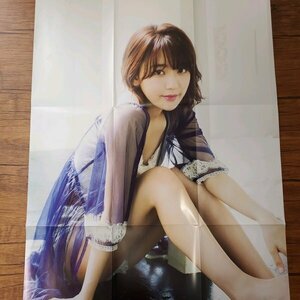 DK373 宮脇咲良（HKT48）◆ポスター 両面 雑誌付録
