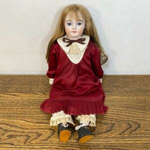 ビスクドール Alma 8/0 磁器 陶器 人形 約35cm アルマ 女の子 ドイツ製 アンティーク ヴィンテージ 西洋人形 GERMANY 在銘