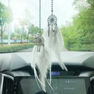  white Dream catcher car accessory car decoration interior 