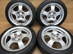 MILLE MIGLIA CUP1 1000 14インチ 6J PCD100 +38 4H BSタイヤ【155/55R14】★ミッレミリア 14×6J 4穴 引っ張り 深リム カップホイール