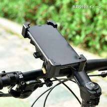黄色　スマホホルダー 自転車 バイク 振れ止め 脱落防止　GPSナビ 携帯ホルダ_画像8