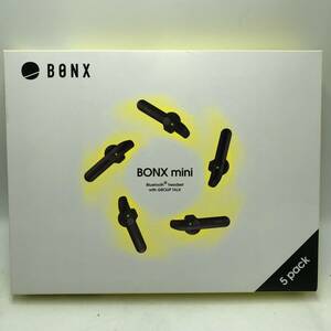 【訳あり】BONX (ボンクス) mini 5個入 トランシーバー インカム アプリ対応 Bluetooth 片耳イヤホン 充電ケース付き /Y21563-E2