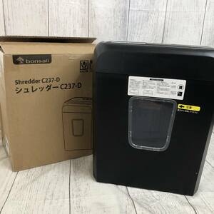 [ electrification verification settled ]bonsaii shredder 5 sheets same time small .13L high capacity compact black C237-D black /Y21779-J3