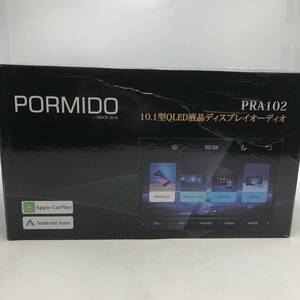 【未検品】PORMIDO ディスプレイオーディオ 10.1インチ 2din 大画面の高精細QLED液晶パネル採用 PRA102 /Y21807-J1