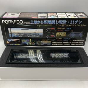 【未検品】PORMIDO ポーミド ドライブレコーダー ミラー型 前後カメラ 11インチ デジタルインナーミラー 分離型 PRD60C /Y22042-J1