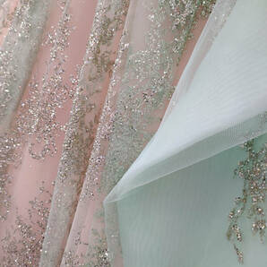 [ 送料無料 ] Scena Duno シェーナドゥーノ ウエディングドレス 5-9号 フリーサイズ カラードレス Mグリーン × サーモンピンクの画像6