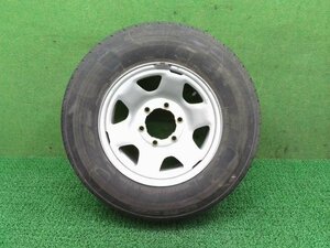 ハイエース　CBF-TRH226S　スチールホイール　15インチ　1本のみ　タイヤ付　195/80/R15　ブリヂストン　※個人宅配送不可※