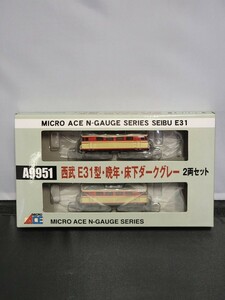 MICRO ACE микро Ace A-9951N-GAUGE SERIES SEIBU E31 Seibu E31 type *. год * под полом темно-серый 2 обе комплект N gauge 