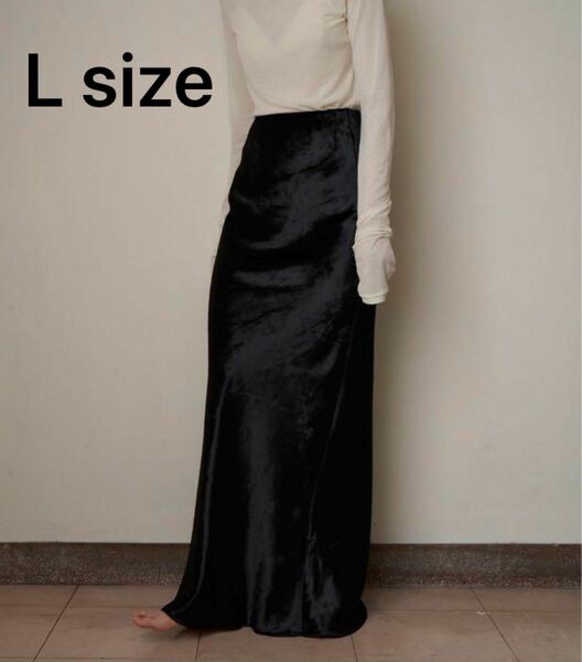 ENOF velvet long skirt L ベロア ベルベット スカート