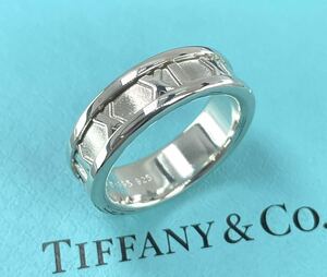 ★美品★ TIFFANY & Co. ティファニィー アトラス 銀製リング・シルバー925 14号