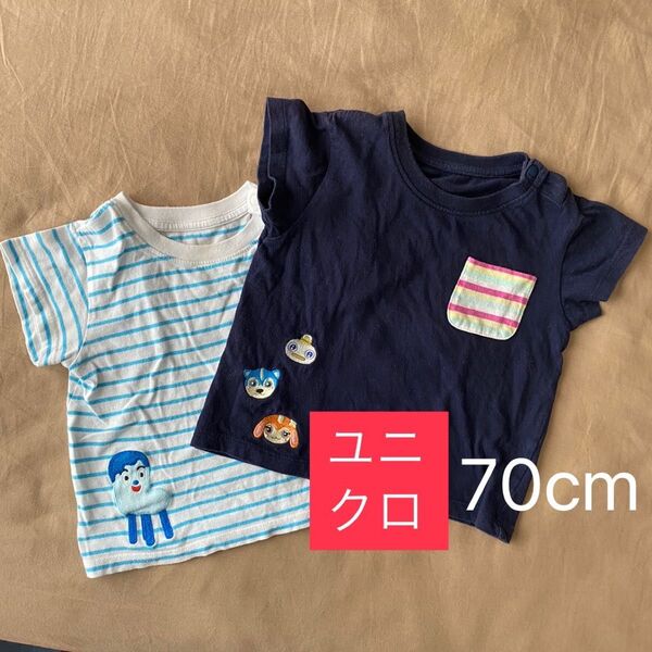 ユニクロ 70cm Tシャツ 半袖 ベビー