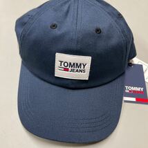 TOMMY JEANS トミージーンズ トミーヒルフィガー TOMMY HILFIGER キャップ 帽子 CAP 未使用 ネイビー 紺色 ロゴLOGO_画像2