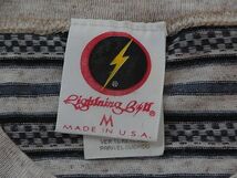 LIGHTNING BOLT Tシャツ　ボーダー　ジャガード　USA製　90s ライトニングボルト Tシャツ OLD_画像6