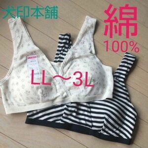 綿100%【２枚◆LL～3L】マタニティブラジャー マタニティブラ 授乳ブラ スポーツブラ スポブラ ナイトブラ