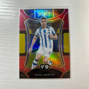 2023-24 Panini Select La Liga Mikel Merino mezzanine red prizm