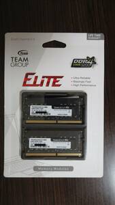 【中古】TEAM ノートPC用 メモリ 計16GB (8GB×2) DDR4-3200 SODIMM 260Pin TED416G3200C22DC-S01 送料無料 匿名配送 ネコポス