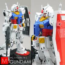 MG 1/100 RX-78-2 ガンダムVer.Ka フルハッチオープン 改造完成品 メンテナンスハッチオープン_画像1