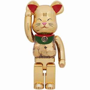 新品 1000% BE@RBRICK 招き猫 小判 開運 金メッキ ベアブリック