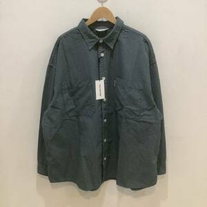 COOTIE クーティー CTE-23A409 GARMENT DYED RIPSTOP CHECK L/S SHIRT シャツ グリーン サイズL 658585