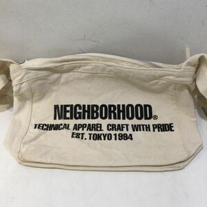 NEIGHBORHOOD ネイバーフッド 232TQNH-CG04 NEWSPAPER BAG ニュースペーパーバッグ ショルダーバッグ ベージュ 654759