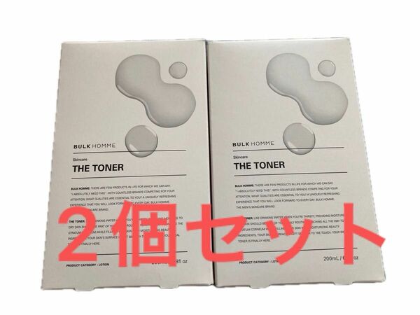 新品　送料込　バルクオム THE TONER ザ トナー　化粧水 ２個セット BULK HOMME