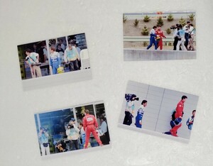 アイルトン・セナ　1994 F1パシフィックGP 英田サ―キット　リタイヤからピットまで　KG(102×152mm)サイズ　写真4枚セット