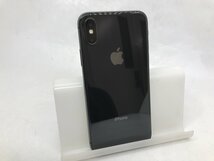 ジャンク【docomo】Apple iPhoneX MQAX2J/A スペースグレイ 64GB iOS16.7.7 初期化済 SIMロック解除済 バッテリー95％ バッテリー膨張有_画像2