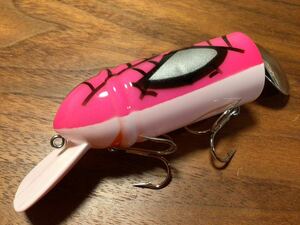 X★限定★超美品 HEDDON×LURE ANGLE HAMA へドン×ルアーアングル浜 BIG BUD ビッグバド「ピンクスパイダーマン」ノイジー クランクベイト