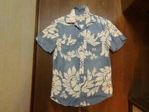  померить только Ralph Lauren DENIM & SUPPLY RALPH LAUREN гавайская рубашка рубашка с коротким рукавом S размер день сам размер M