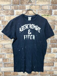 Abercrombie&Fitch アバクロンビーアンドフィッチ メンズ ビンテージ 半袖Tシャツ S 紺 コットン