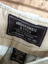 Abercrombie&Fitch アバクロンビーアンドフィッチ メンズ チノハーフパンツ 30 ベージュ 綿_画像2