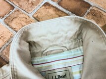 L.L.Bean エルエルビーン レディース ダブルボタン コットン ジャケット M ベージュ 綿_画像4