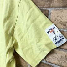 CROSS&STITCH クロスアンドステッチ メンズ レディース 盲導犬協会 プリント 半袖Tシャツ M 黄色_画像4