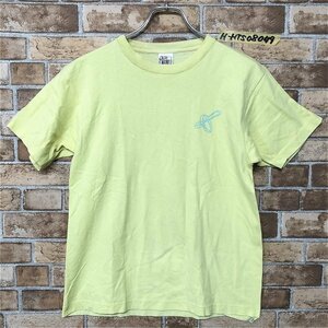 CROSS&STITCH クロスアンドステッチ メンズ レディース 盲導犬協会 プリント 半袖Tシャツ M 黄色