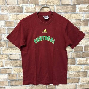 adidas アディダス 2002 ワールドカップ メンズ ポルトガル ナンバリング プリント 半袖Tシャツ 小さいサイズ XS 半袖Tシャツ 赤