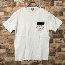 TK TAKEO KIKUCHI タケオキクチ メンズ 胸ポケット 半袖Tシャツ 2 白_画像1