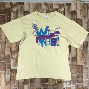 anvil メンズ レディース CULT POP JAPAN プリント 半袖Tシャツ M 黄クリーム