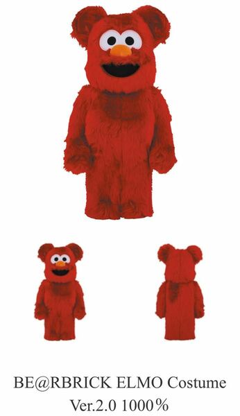 BE@RBRICK ELMO Costume Ver.2.0 1000％ エルモ セサミストリート トイ