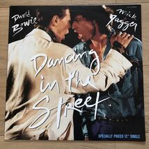 LP　国内盤　デビッド・ボウイ＆ミック・ジャガー　David Bowie And Mick Jagger　Dancing In The Street　LIVE AID　S14-116_画像1